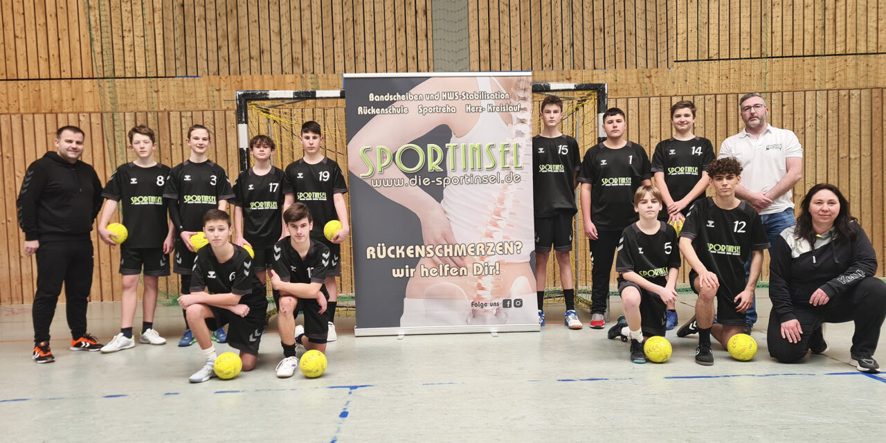 Sportinsel sponsert der Handballjugend Trikots