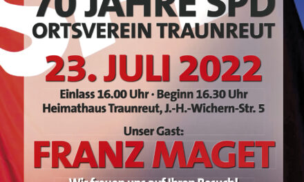 SPD Ortsverein Traunreut feiert 70. Geburtstag