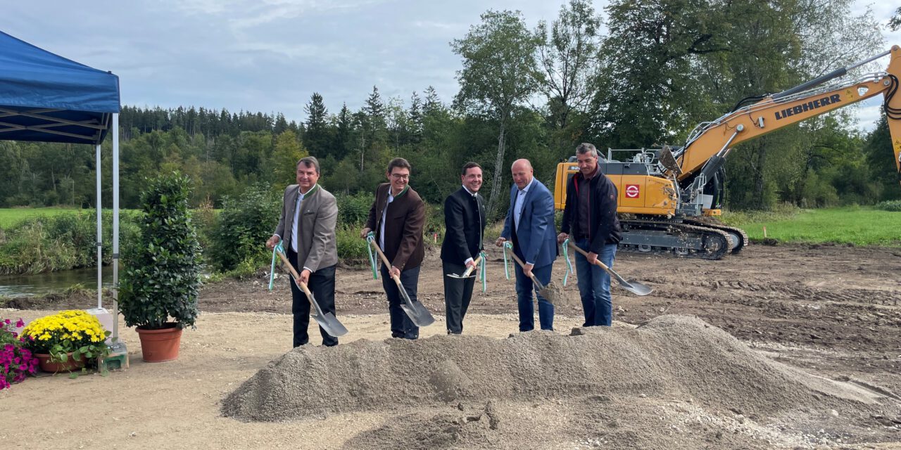 Start der Baumaßnahmen zum Hochwasserschutz Hörpolding