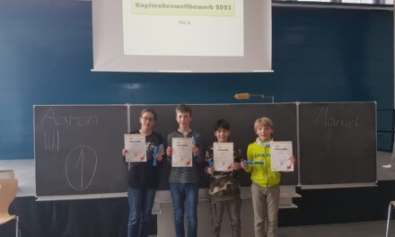 Sieger im Wettbewerb „reading challenge“