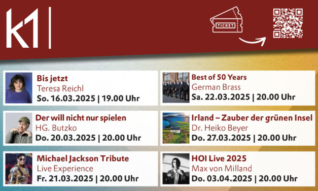Veranstaltungshighlights im k1
