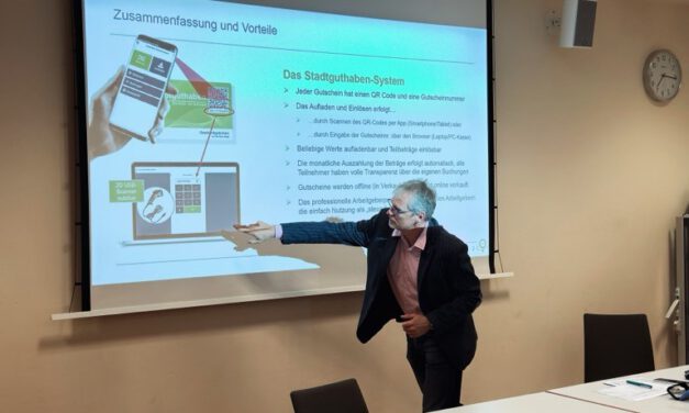 Stadt bietet heimischen Unternehmen Unterstützung bei der Einführung eines Stadtgutscheins an