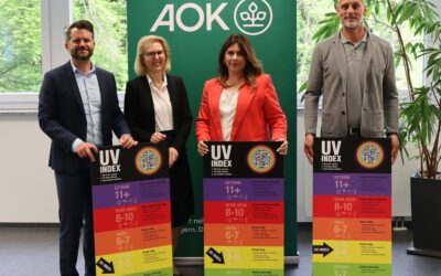 UV-Index-Tafel für das Franz-Haberlander-Freibad Traunreut