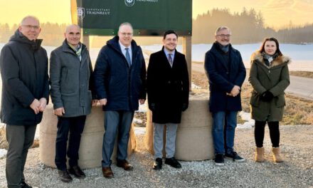 Startschuss für den Ausbau der Gemeindeverbindungsstraße Haßmoning–Truchtlaching