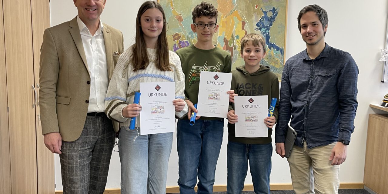 JHG-Schüler bei „Experimente antworten“  ausgezeichnet