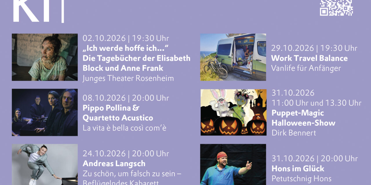 KULTURHIGHLIGHTS IM OKTOBER